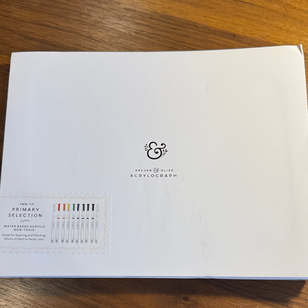 Archer & Olive Acrylograph Pen Set - White